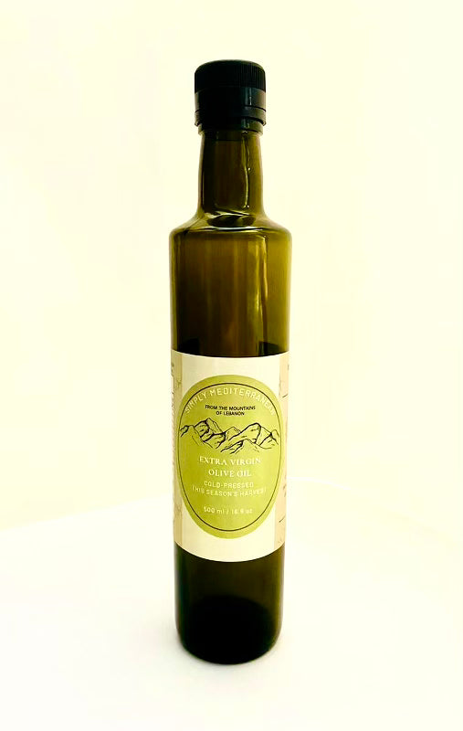 17 oz Bottle Extra Virgin Olive Oil - 100% Pure Cold Pressed from the Mountains of South Lebanon